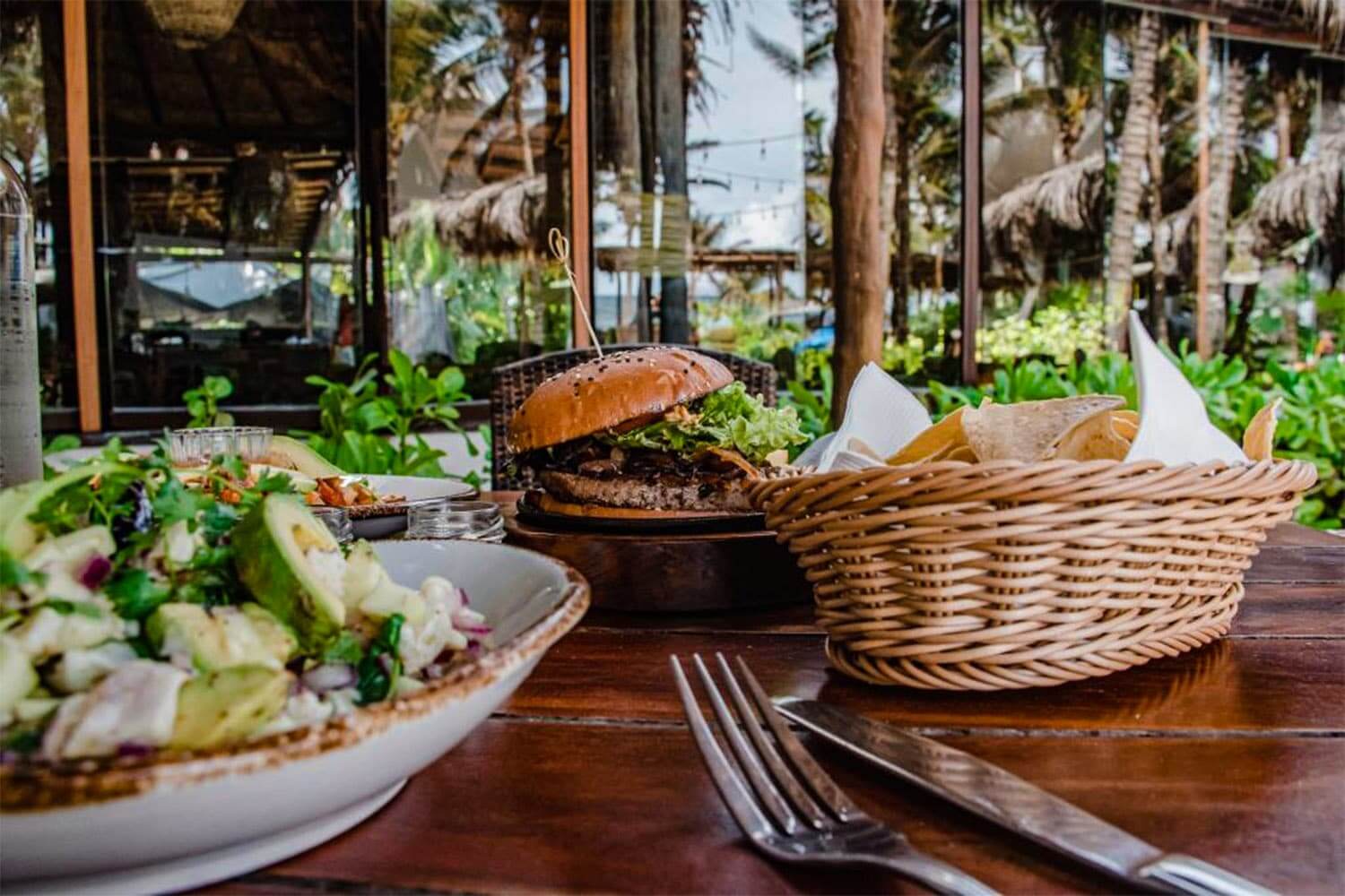 Ceviche, hamburgers, tacos at Ziggy Tulum