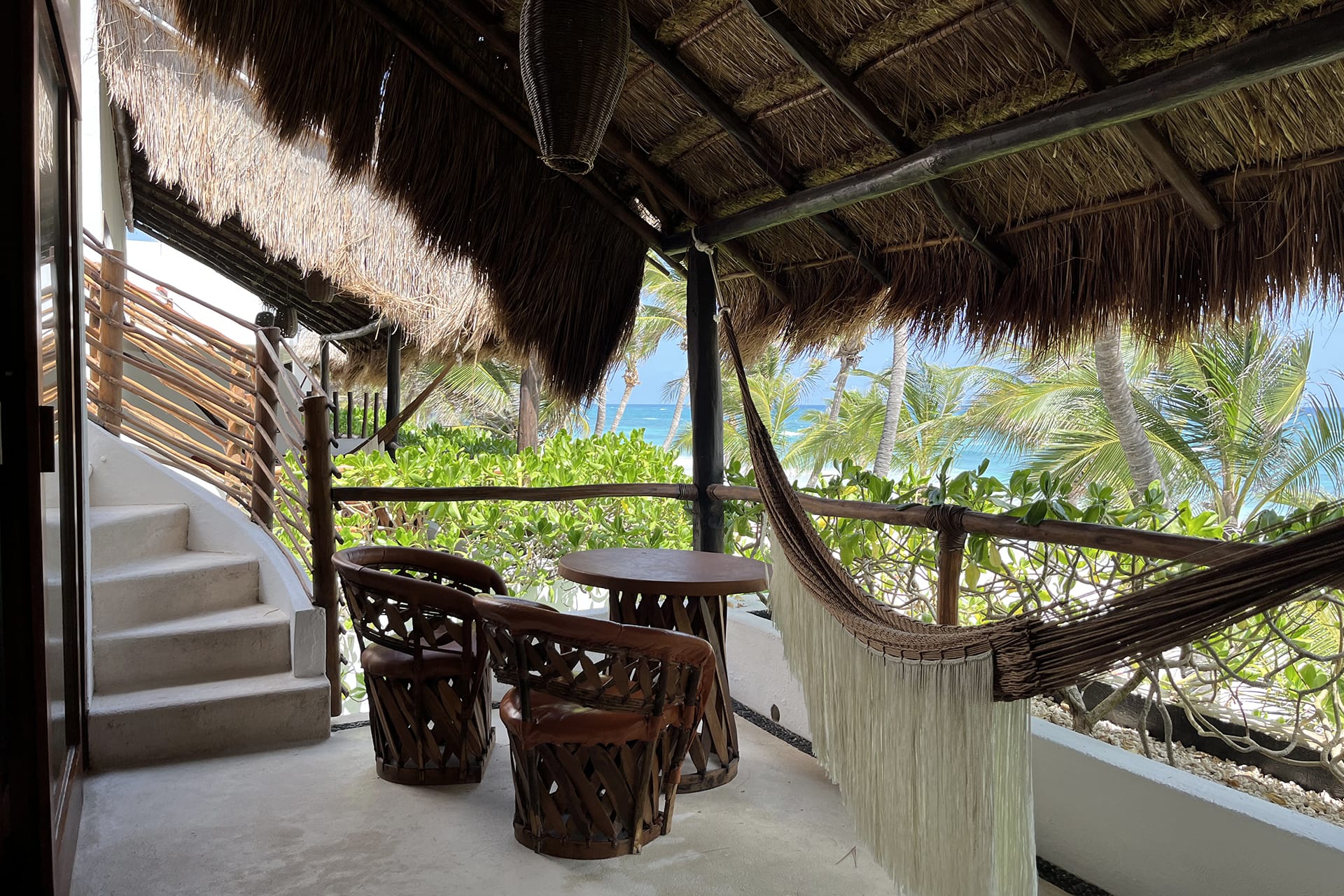 Rooftop access from balcony