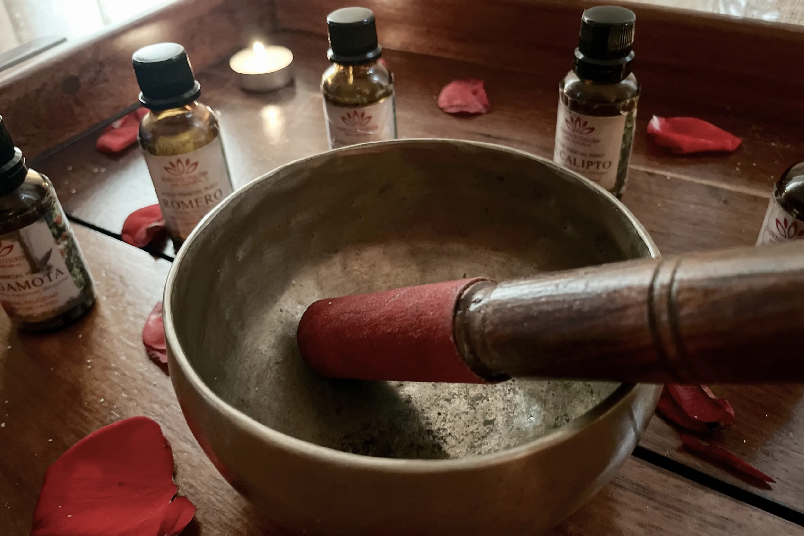 set of oils for body treatments, including rosemary, eucalyptus, bergamot