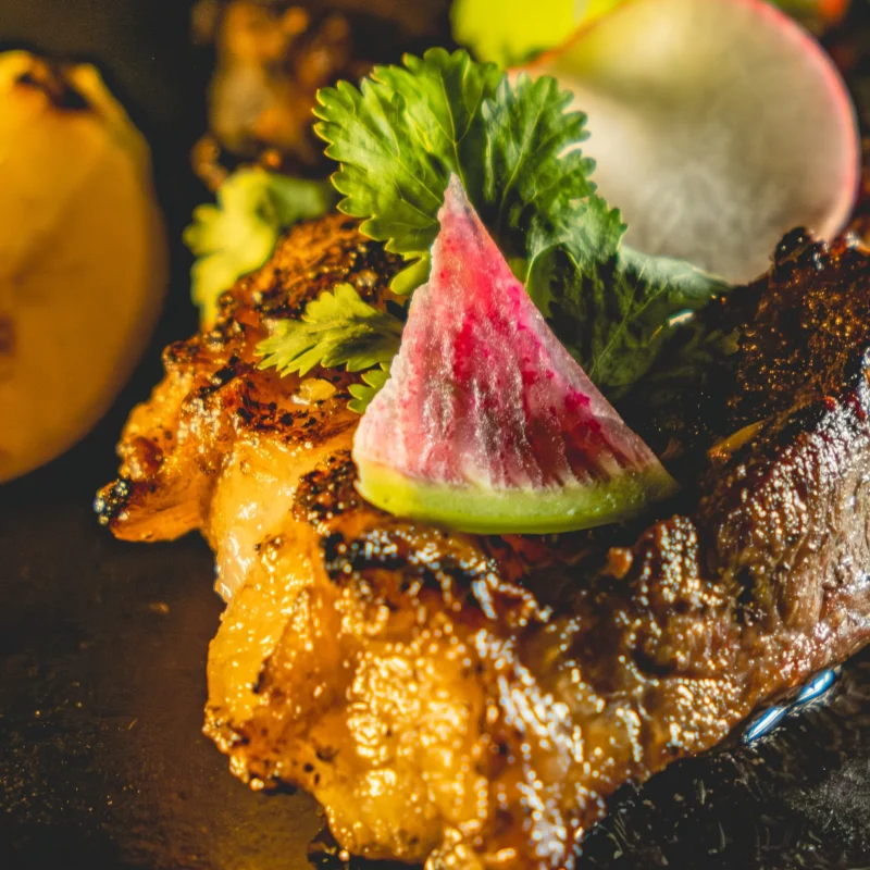 filete wood fire grill Ribeye