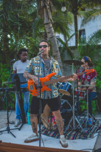 Reggae band at Ziggy beach club in tulum